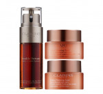 Набор (50 мл - двойная сыворотка Clarins Double Serum Complete Age Control Concentrate + 50 мл - ночной крем Clarins Extra-Firming Night Rich Cream For Dry Skin + 50 мл - дневной крем Clarins Extra-Firming Day Cream)