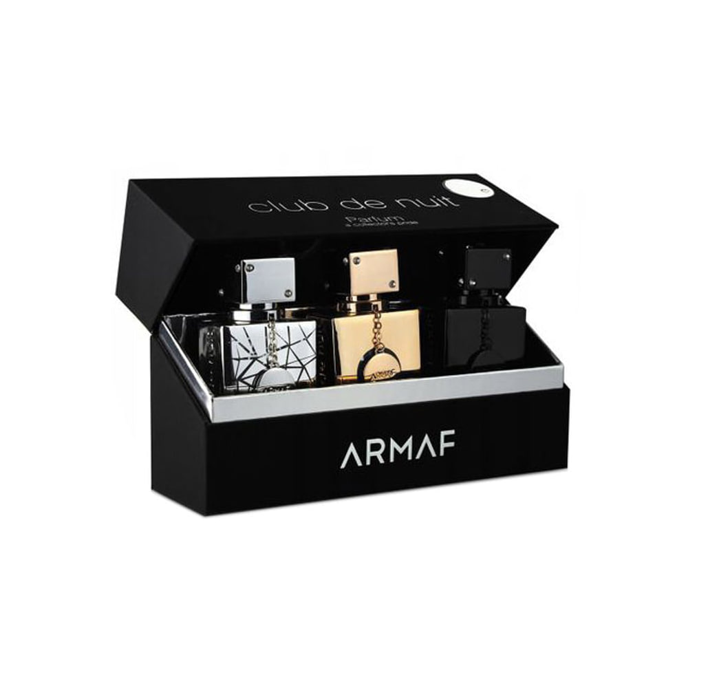 Набор (30 мл - туалетная вода (edt) Armaf Club de Nuit Sillage Parfum + 30 мл - туалетная вода (edt) Armaf Club de Nuit Milestone Parfum + 30 мл - туалетная вода (edt) Armaf Club de Nuit Intense Man Parfum for Men)