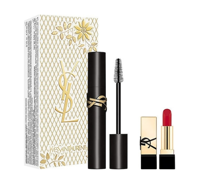 Набор (9 мл - тушь для ресниц Yves Saint Laurent Lash Clash + 3.8 мл - помада для губ Yves Saint Laurent Rouge Pur Couture)