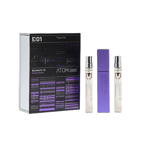 Набор (3 x 8.5 мл  - туалетная вода (edt), Escentric Molecules Escentric 01 + атомайзер (atomizer))