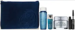 Набор для лица Lancome Косметичка + Сыворотка:Visionnaire + Смывка для лица:Bi-Facil + Тушь Star+Крем Renergie Lift Volumetry