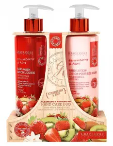 Набор для ухода за кожей рук с ароматом клубники и киви Grace Cole Hand Care Duo Strawberry & Kiwi