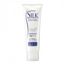 Пенка для умывания с белой глиной и коллагеном Kanebo Silk Facial Wash White Clear
