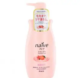 Шампунь для сухих волос с экcтрактом персика и маслом шиповника Kanebo Naive