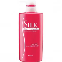 Шампунь-эссенция для сухих и ломких волос, увлажняющий с шелком и природным коллагеном Kanebo Silk