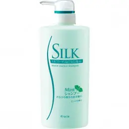 Шампунь для сухих и ломких волос с природным коллагеном и ментолом Kanebo Silk Mint