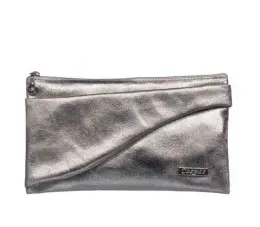 Косметичка на молнии Mades Cosmetics PU Metallic Silver