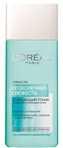 Тоник для очищения кожи лица "Бесконечная свежесть" L'Oreal 