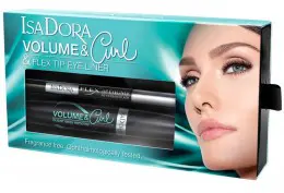 Подарочный набор IsaDora Volume&Curl & Flex Tip Eyerliner