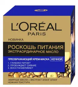 Экстраординарный ночной крем-маска L'Oreal Paris Роскошь питания