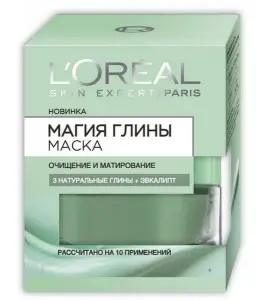 Маска для лица L'Oreal Paris Skin Expert Магия глины Очищение и Матирование