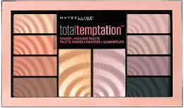 Палетка для макияжа глаз и лица Maybelline New York Total Temptation Eyeshadow + Highlight Palette