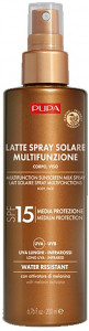 Солнцезащитное молочко для тела и лица SPF 15 Pupa Multifunction Sunscreen Milk Spray