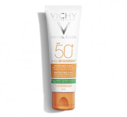Солнцезащитный крем для кожи лица Vichy Capital Soleil Mattifying 3-in-1 SPF 50+