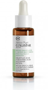 Капли для лица Collistar Attivi Puri Salicylic Acid + Succinic Acid