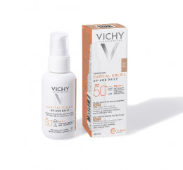 Солнцезащитный флюид для кожи лица Vichy Capital Soleil UV-Age Daily Tinted  SPF 50+