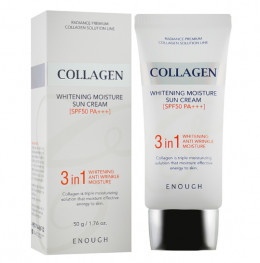 Крем для лица Enough Collagen 3in1 Whitening Moisture Sun Cream SPF50 PA+++