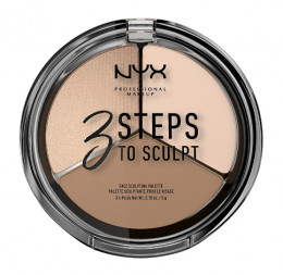 Палетка для контуринга лица NYX Professional Makeup 3 Steps To Sculpting Palette