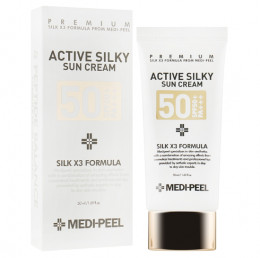 Солнцезащитный крем для лица Medi-Peel Active Silky Sun Cream SPF50+ /PA+++