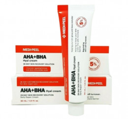 Крем-пилинг для лица Medi-Peel AHA+BHA 28 Days Hyal Cream