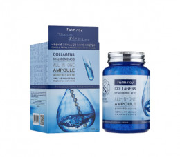 Сыворотка для лица Farmstay Collagen & Hyaluronic Acid All-In-One Ampoule