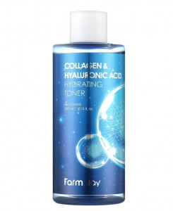 Тонер для лица FarmStay Collagen & Hyaluronic Acid Hydrating Toner