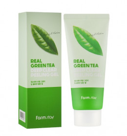Пилинг-гель для лица Farmstay Green Tea Deep Clear Peeling Gel