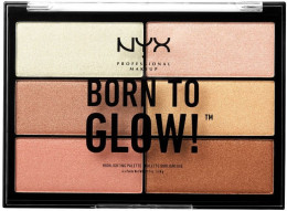 Палетка хайлайтеров NYX Professional Makeup Professional Born To Glow Highlighting Palette
