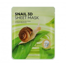 Маска для лица Missha Healing Snail 3D Sheet Mask