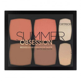 Палетка для макияжа лица Catrice Summer Obsession Bronzer Blush Highlighter Palette Matte And Glow