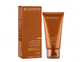 Солнцезащитный крем Academie Bronzecran Face Age Recovery Sunscreen Cream