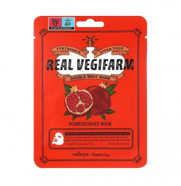 Маска для лица Fortheskin Super Food Real Vegifarm Double Shot Mask Pomegranate