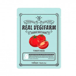 Маска для лица Fortheskin Super Food Real Vegifarm Double Shot Mask Tomato