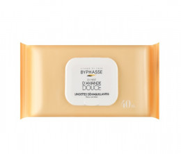 Салфетки для снятия макияжа Byphasse Make-Up Remover Wipes Sweet Almond Oil Sensitive Skin