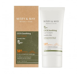 Крем для лица Mary & May Cica Soothing Sun Cream SPF50+ PA++++