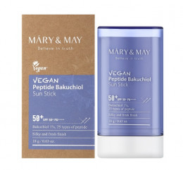 Стик для лица Mary & May Vegan Peptide Bakuchiol Sun Stick SPF50+ PA++++