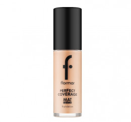 Тональная основа для лица Flormar Perfect Coverage Mat Touch Foundation