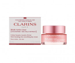 Крем для лица Clarins Multi-Active Jour Niacinamide+Sea Holly Extract Glow Boosting Line-Smoothing Day Cream