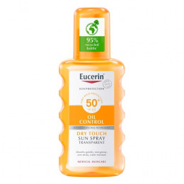 Спрей для тела Eucerin Oil Control Dry Touch Sun Spray Transparent SPF 50+