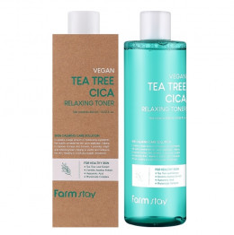 Тоник для лица Farmstay Vegan Tea Tree Cica Relaxing Toner