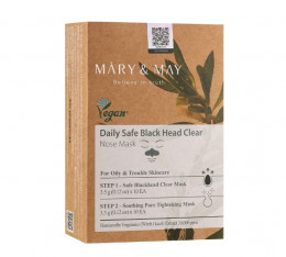 Маска для носа Mary & May Daily Safe Black Head Clear Nose Pack Set