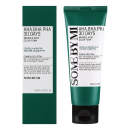 Пенка для лица Some By Mi AHA BHA PHA 30 Days Miracle Acne Clear Foam