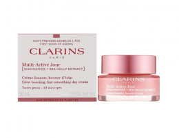 Крем для лица Clarins Multi-Active Jour Niacinamide+Sea Holly Extract Glow Boosting Line-Smoothing Day Cream